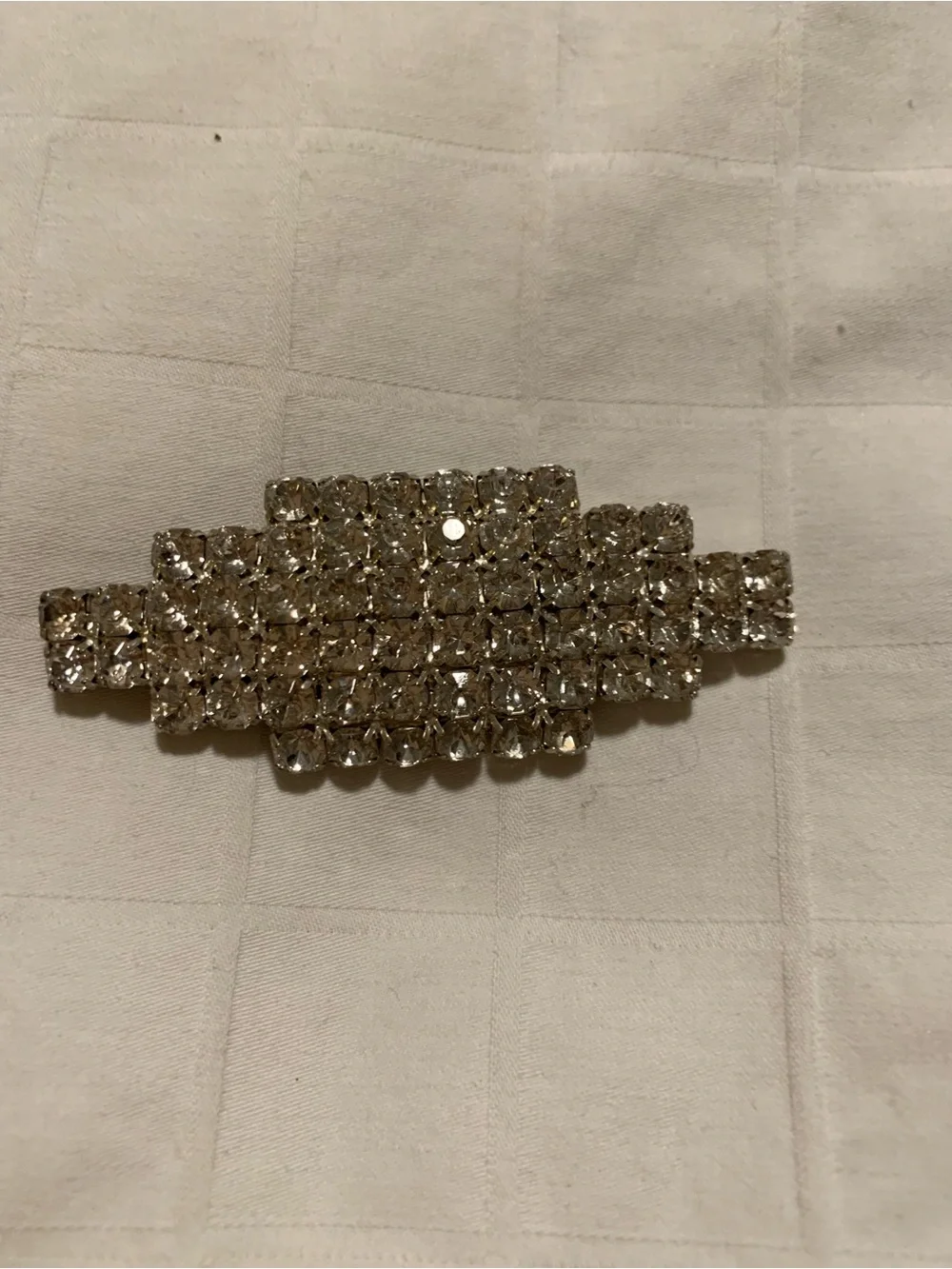 Set of Two Vintage Sparkling Rhinestone Brooches